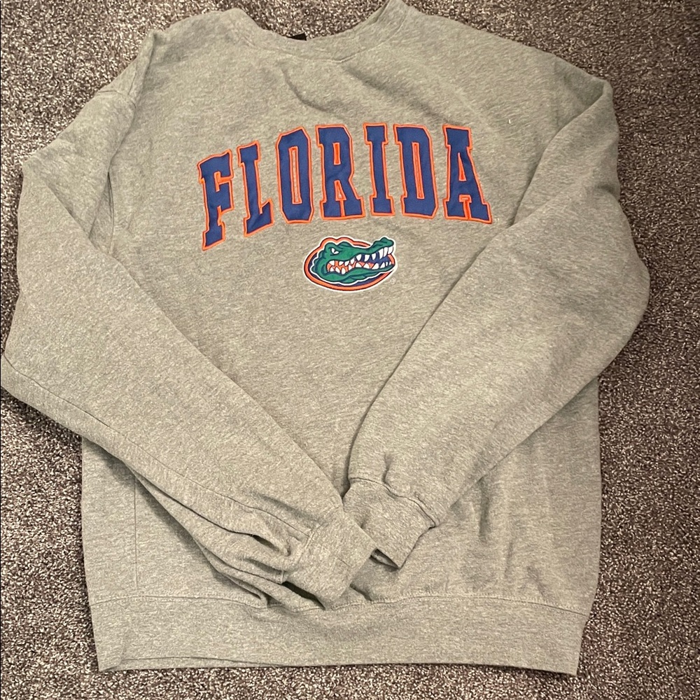 Gray Florida Crewneck Sweater